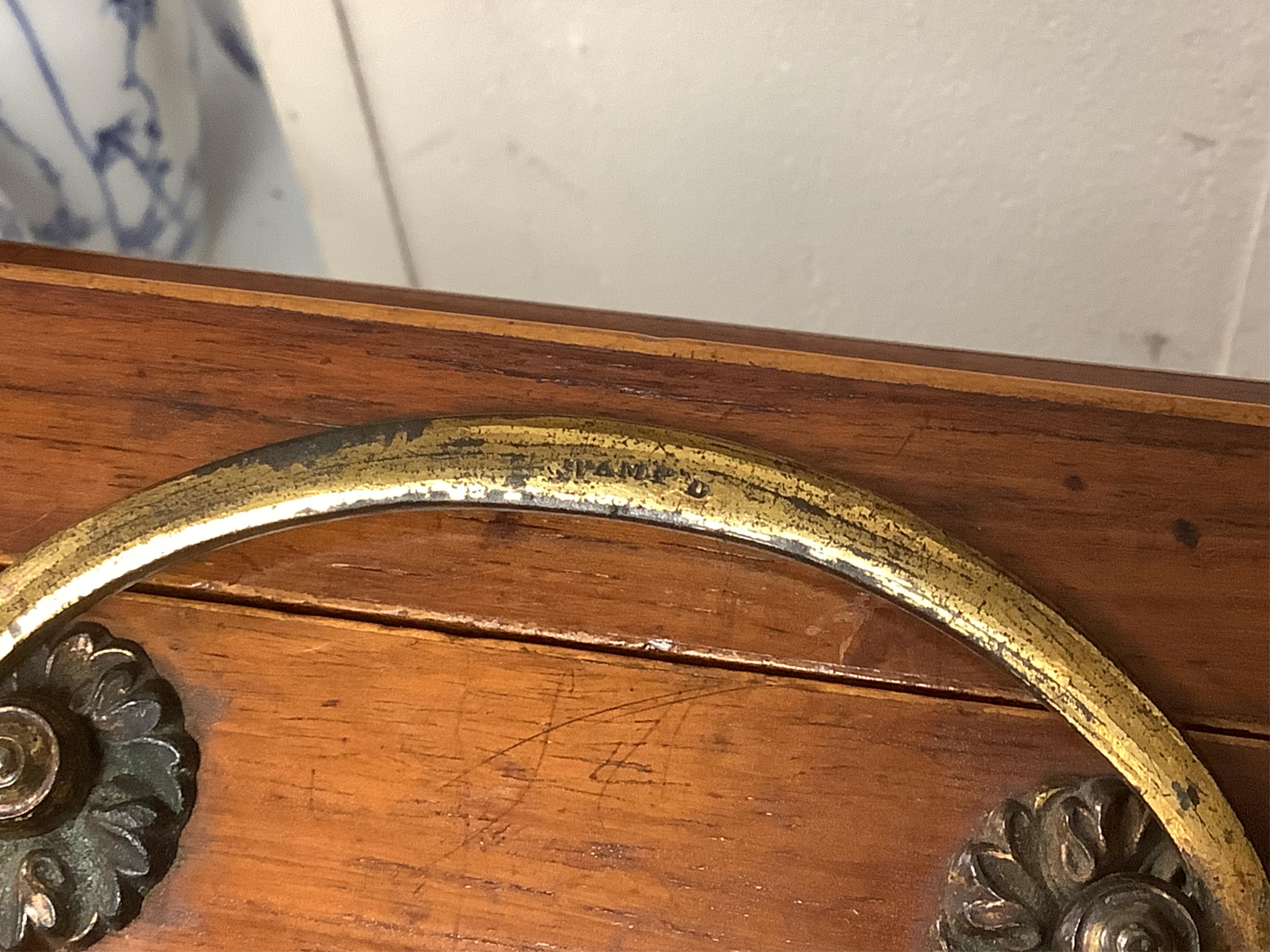 A Regency parquetry specimen wood rosewood work box, 30.5cm wide x 26cm deep